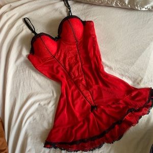 Cherry Red Babydoll Cami